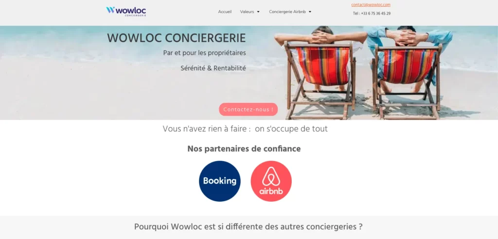 Capture d'écran du site WowLoc : Client Pelik356